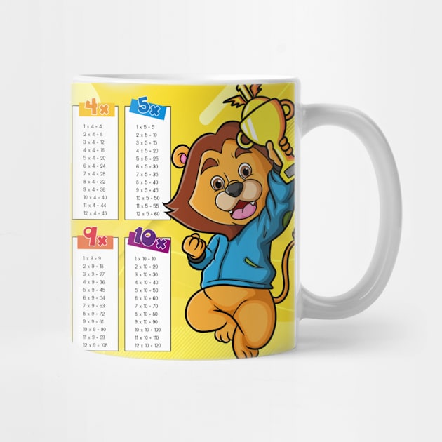 Multiplication table mug by Fashion planet